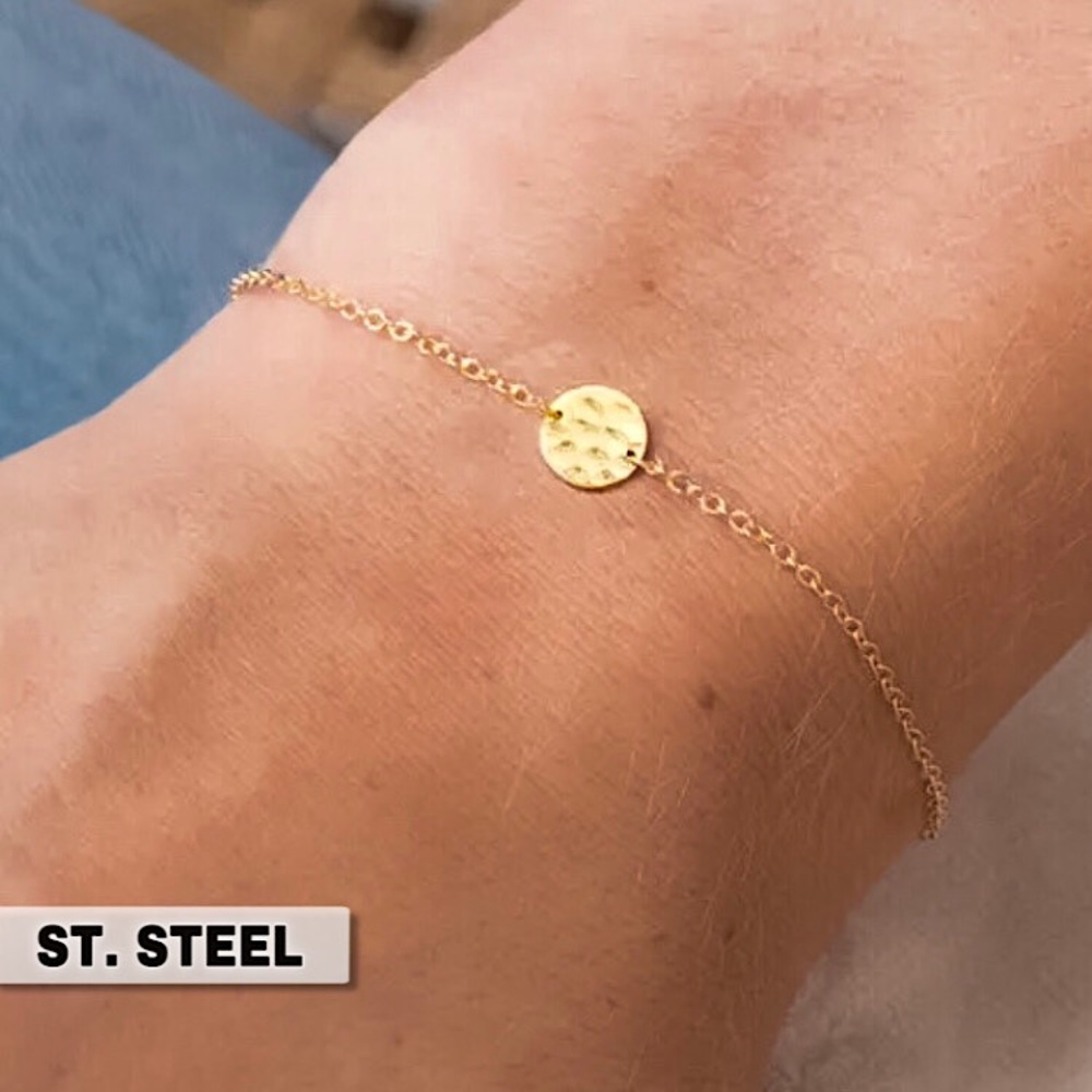 ⚜️𝟯𝟬%𝗢𝗙𝗙 𝗯𝘂𝗻𝗱𝗹𝗲𝘀 𝟯+⚜️ NEW Tiny Coin Stainless Steel Bracelet